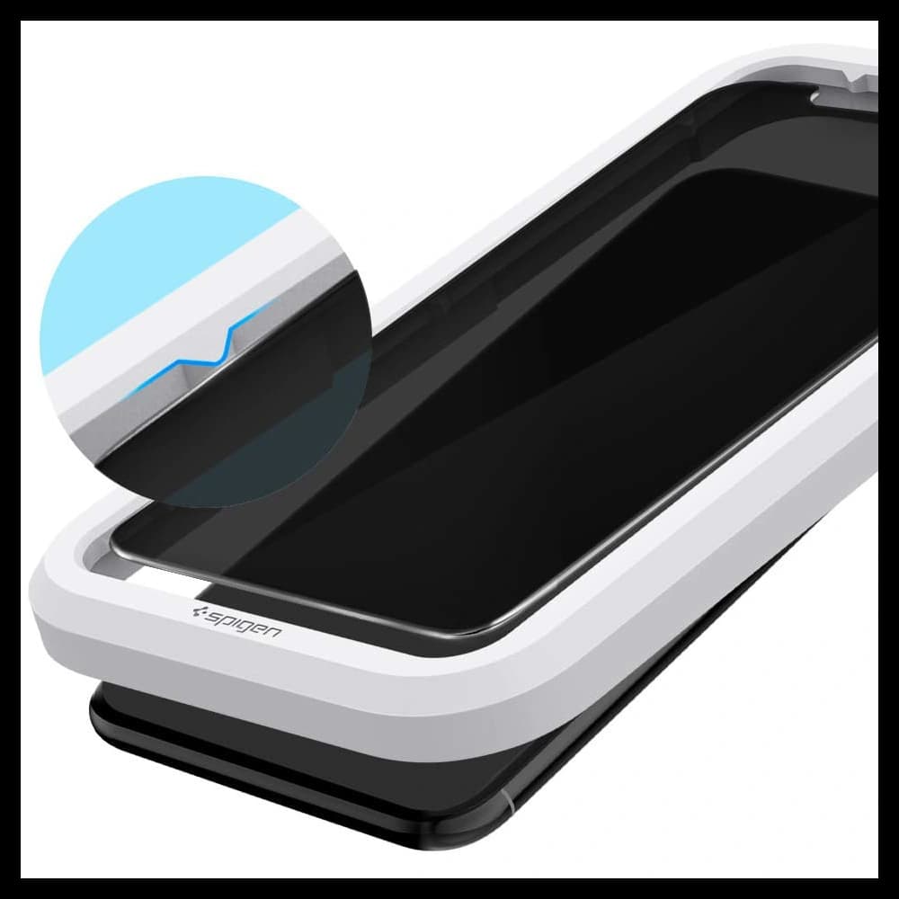 Gehärtetes Glas Spigen GLAS.tR AlignMaster Apple iPhone 11 Datenschutz - 7