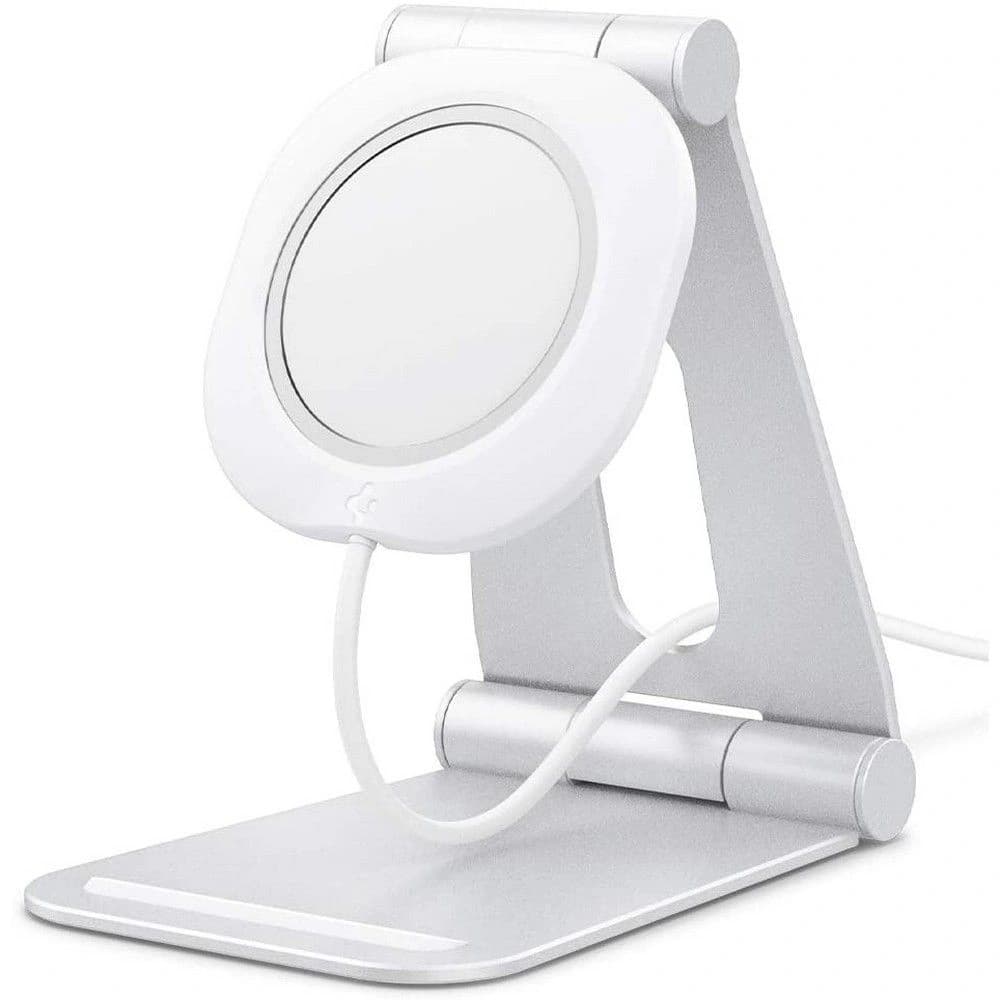 Spigen Magfit S Apple MagSafe Charger Stand White - 1