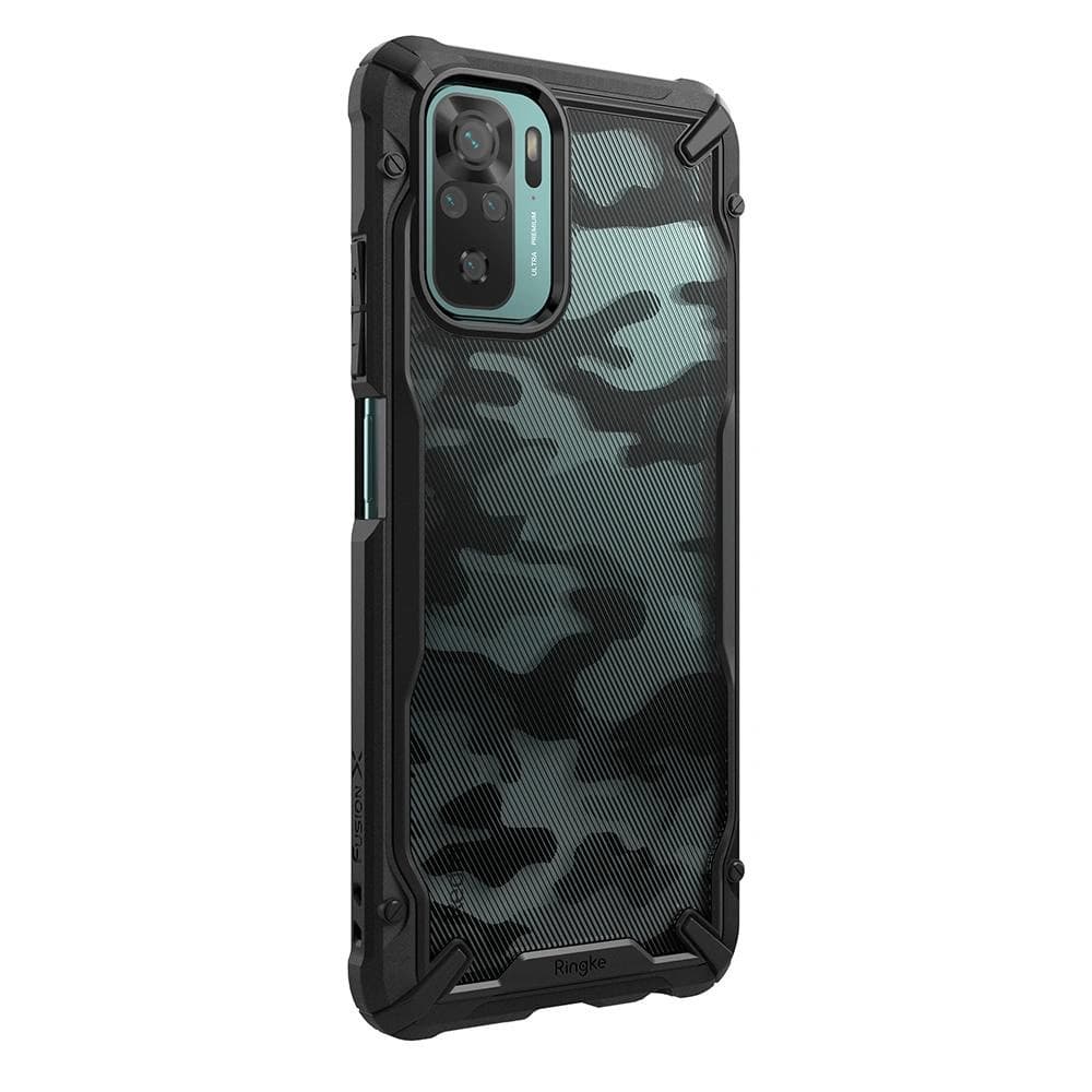 Ringke Fusion-X Design Redmi Note 10/10S Camo (Moro) Black - 1