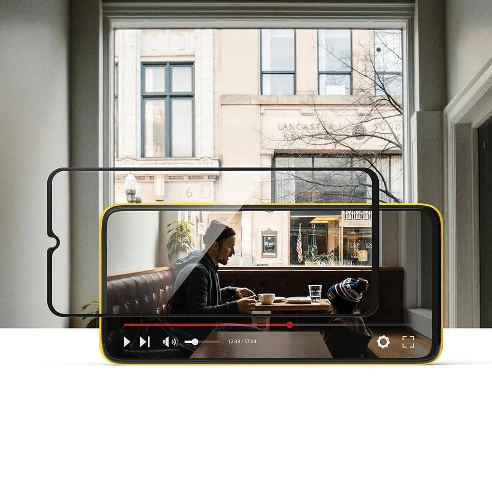 Ringke Gehärtetes Glas ID Glas Pocophone M3 Full Cover - 3