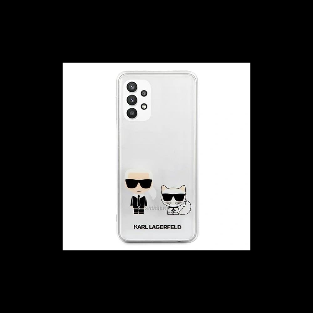 Karl Lagerfeld Samsung Tasche KLHCA32CKTR Galaxy A32 5G Hartschalenkoffer Transparent Karl & Choupette - 3