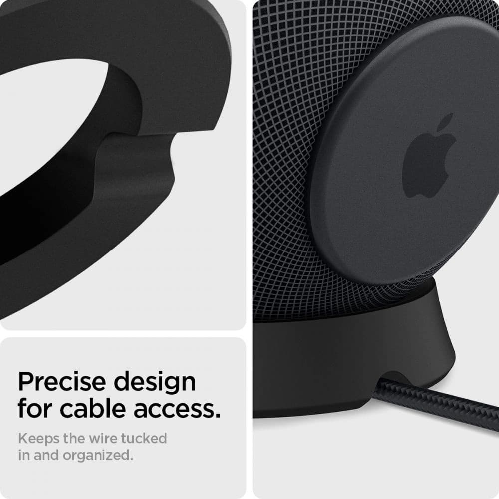 Spigen Apple Ständer Silikon Fit HomePod mini Ständer Schwarz - 5