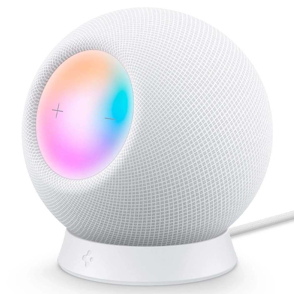 Spigen Apple Ständer Silikon Fit HomePod mini Ständer Weiß - 1