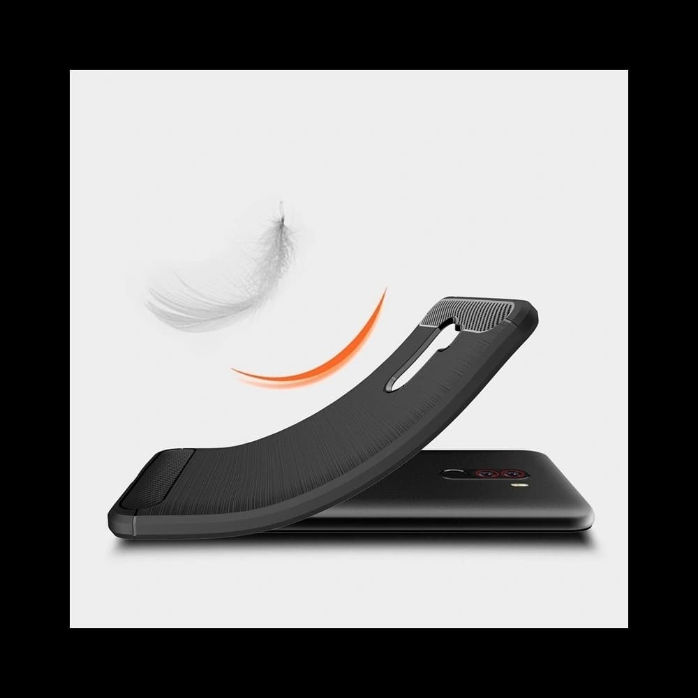 Case HS Case SOLID TPU Pocophone F1 Schwarz + Glas - 4