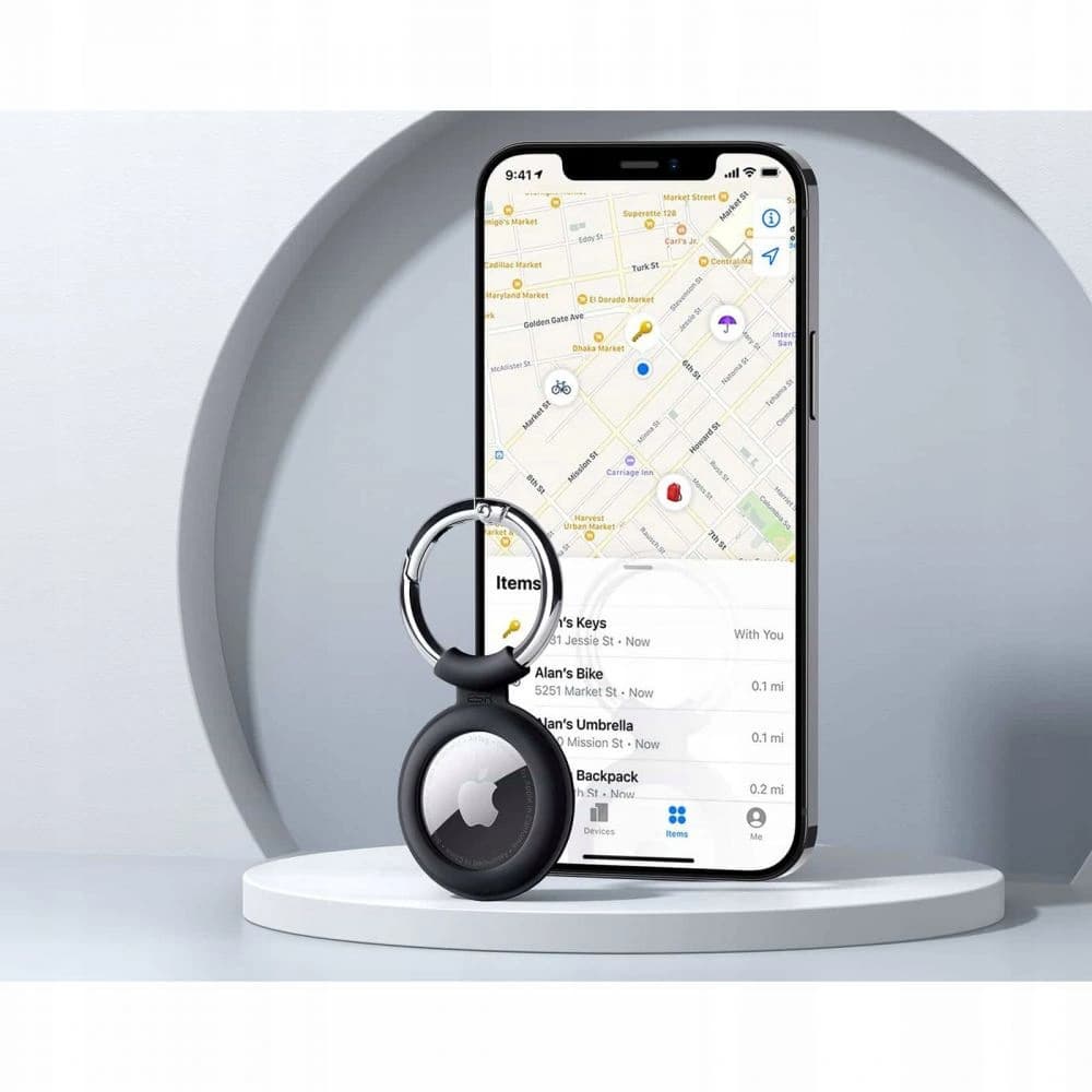 ESR Cloud Apple AirTag Black & Black - 7