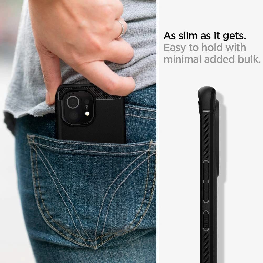 Spigen Rugged Armor Xiaomi Mi 11 Lite LTE/5G Matte Black - 10