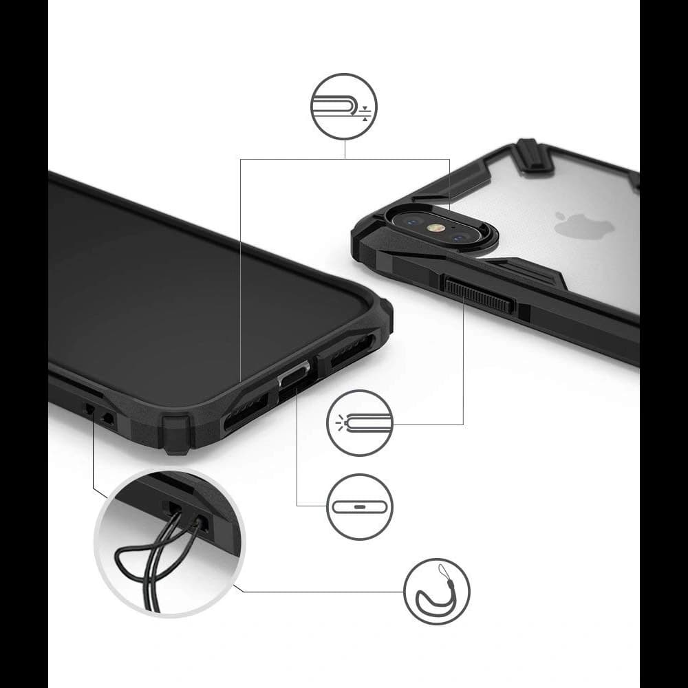 Ringke Fusion-X iPhone XS Max 6.5 Black - 5