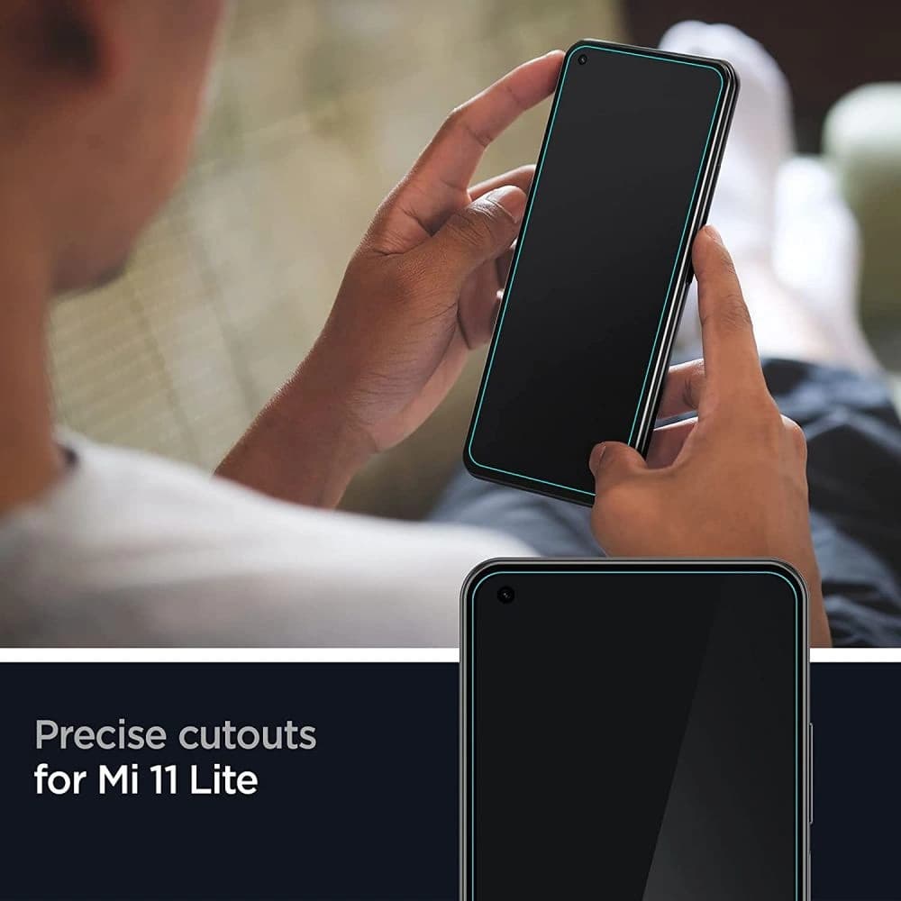 Spigen Xiaomi Gehärtetes Glas GLAS.tR Slim Mi 11 Lite LTE/5G [2 PACK] - 6