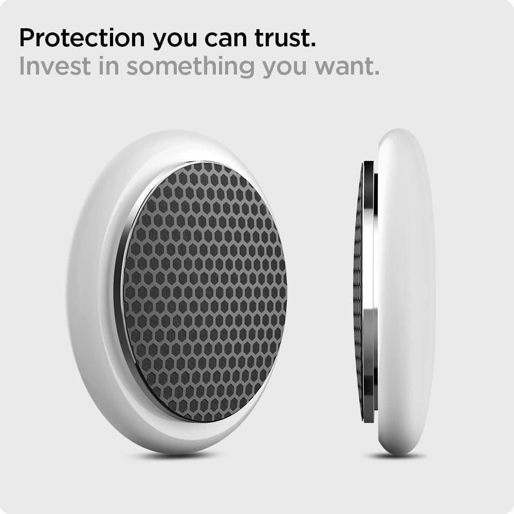 Spigen Airskin Apple AirTag Carbon Black [4+4 PACK] - 13