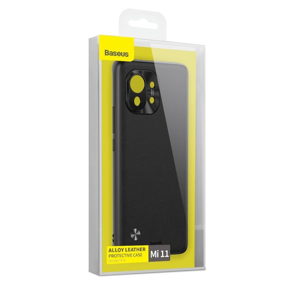 Baseus Xiaomi Case Alloy Leder Mi 11 (schwarz) - 6