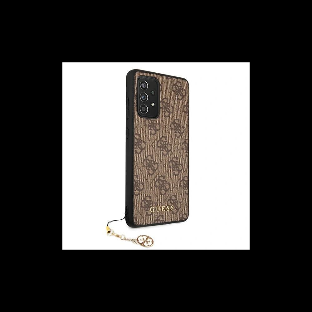 Guess GUHCA72GF4GBR Samsung Galaxy A72 brown hard case 4G Charms Collection - 4