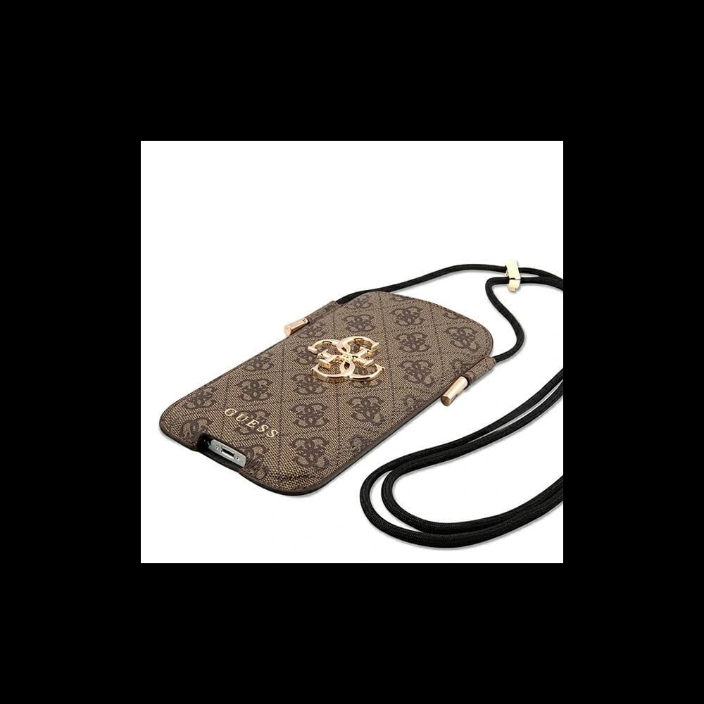Guess GUHCP12L4GPSBR 6.7 inch brown 4G Metal Logo - 4