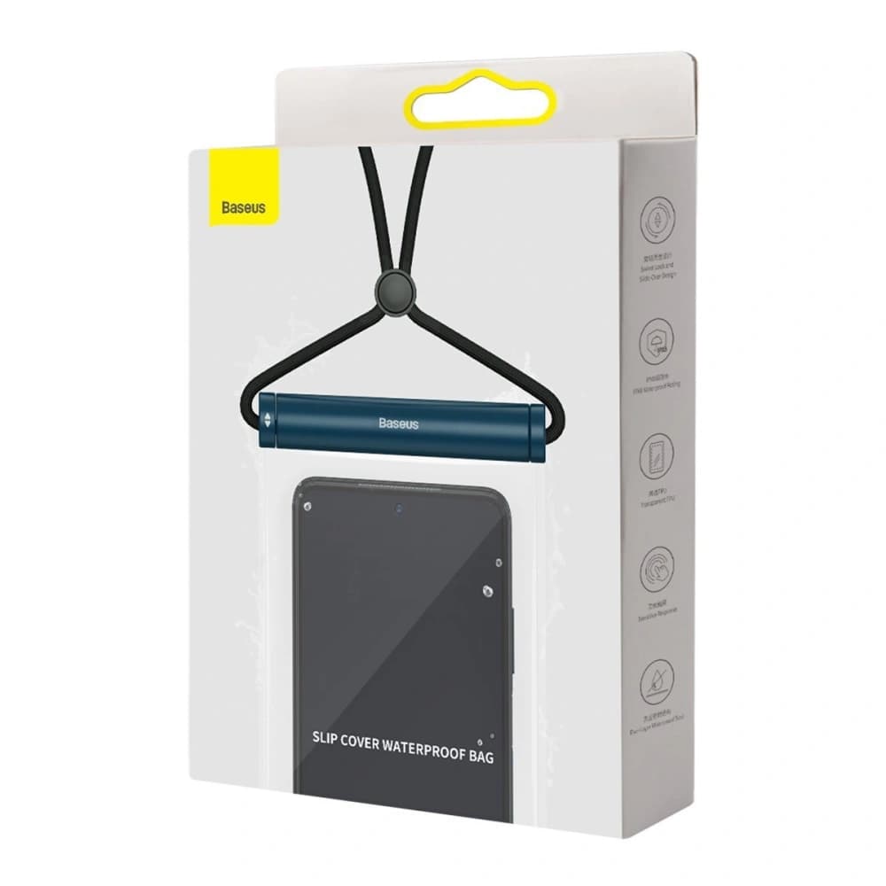 Baseus Cylinder Slide-cover waterproof smartphone bag (blue) - 8