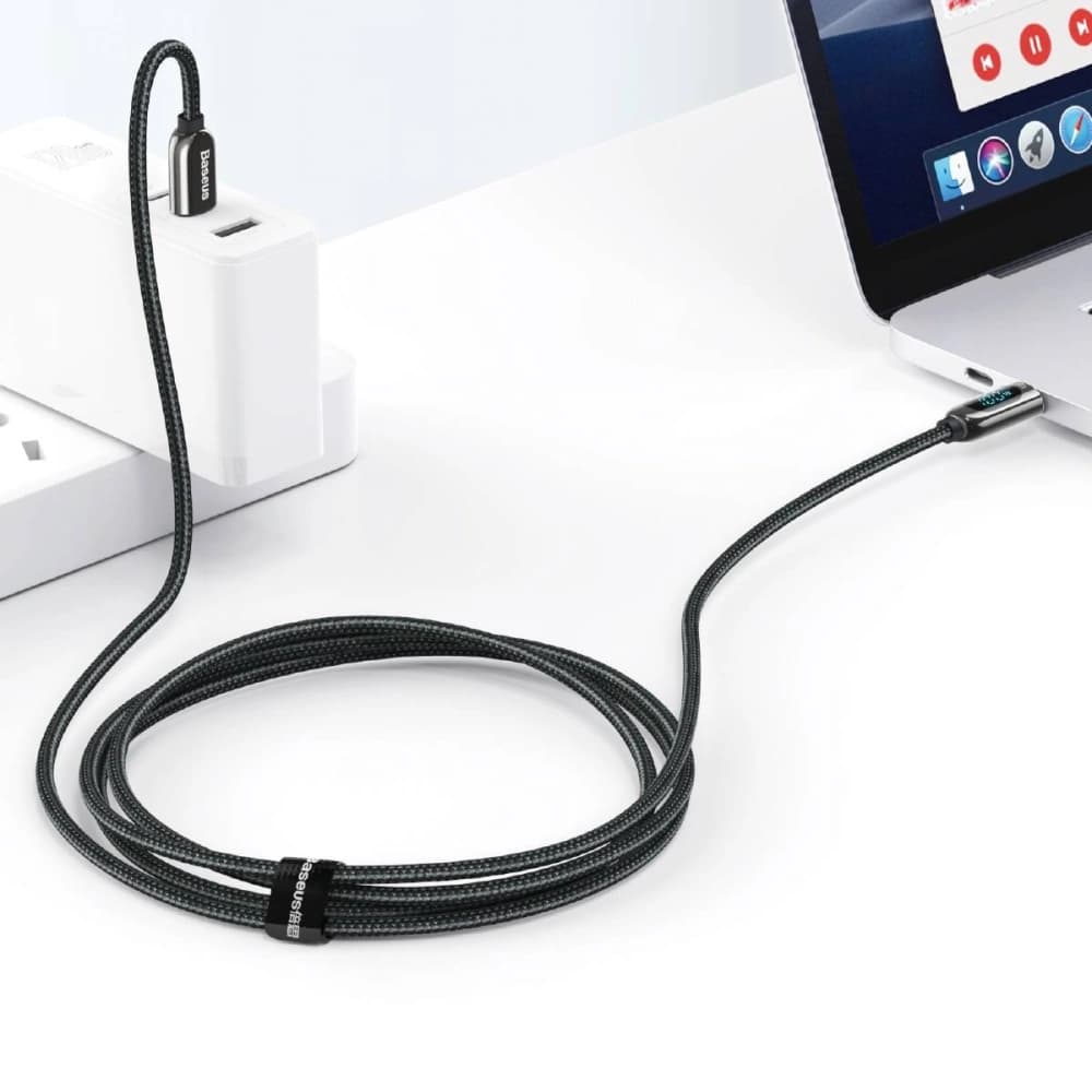 Baseus Display Cable USB-C to Type-C 100W 1m (black) - 7