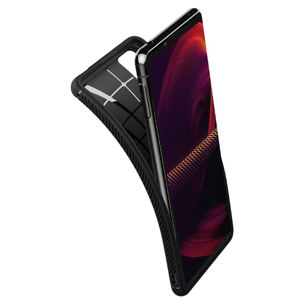 Spigen Tasche Rugged Armor Sony Xperia 5 III Mattschwarz - 6