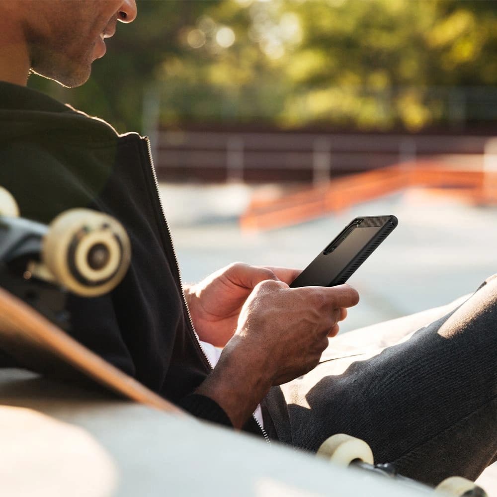 Spigen Tasche Rugged Armor Sony Xperia 5 III Mattschwarz - 9