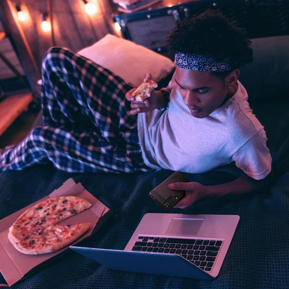 Spigen Tasche Rugged Armor Sony Xperia 5 III Mattschwarz - 10