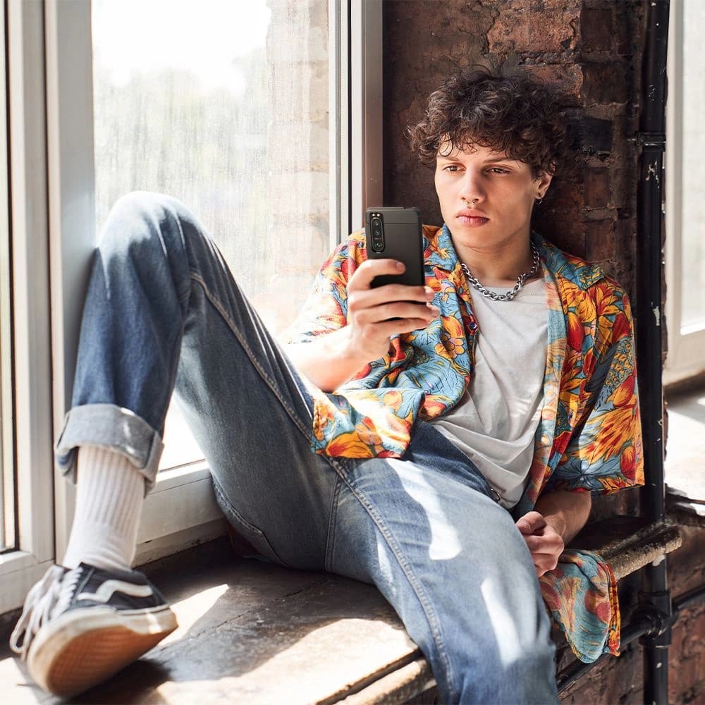 Spigen Tasche Rugged Armor Sony Xperia 5 III Mattschwarz - 11