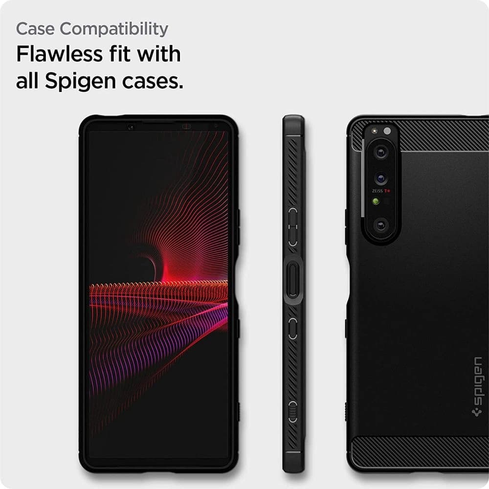 Spigen Gehärtetes Glas GLAS.tR Slim AlignMaster Sony Xperia 1 III Schwarz - 4