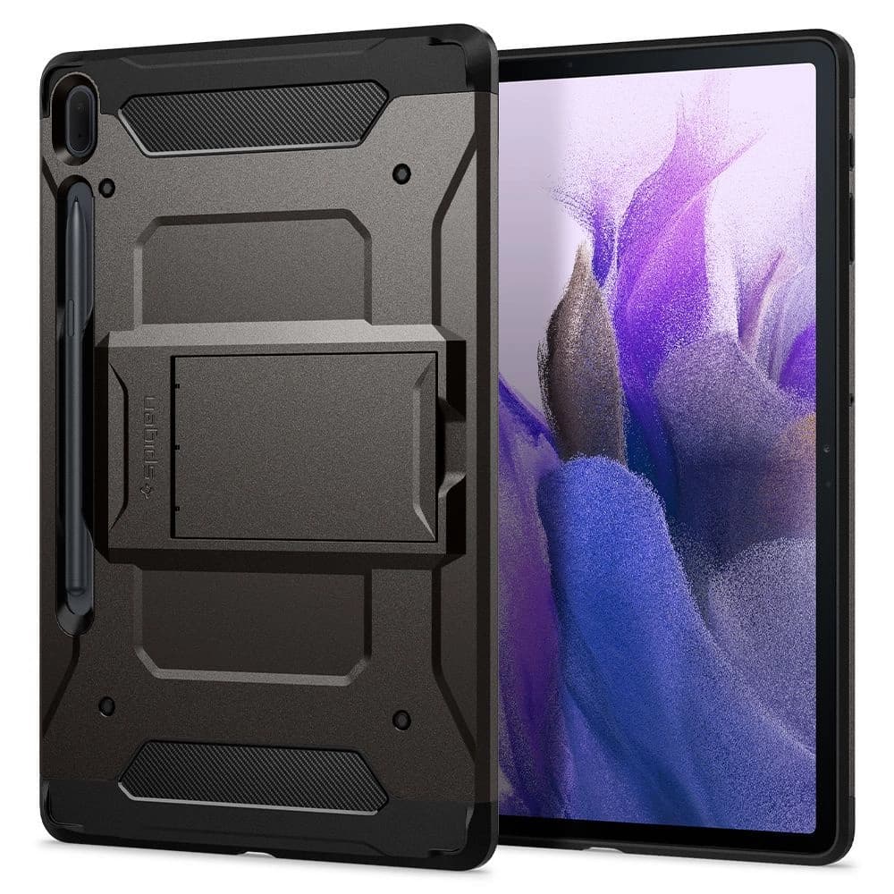 Spigen Samsung Schutzhülle Tough Armor Pro Galaxy Tab S7 FE 5G 12.4 Gunmetal - 1