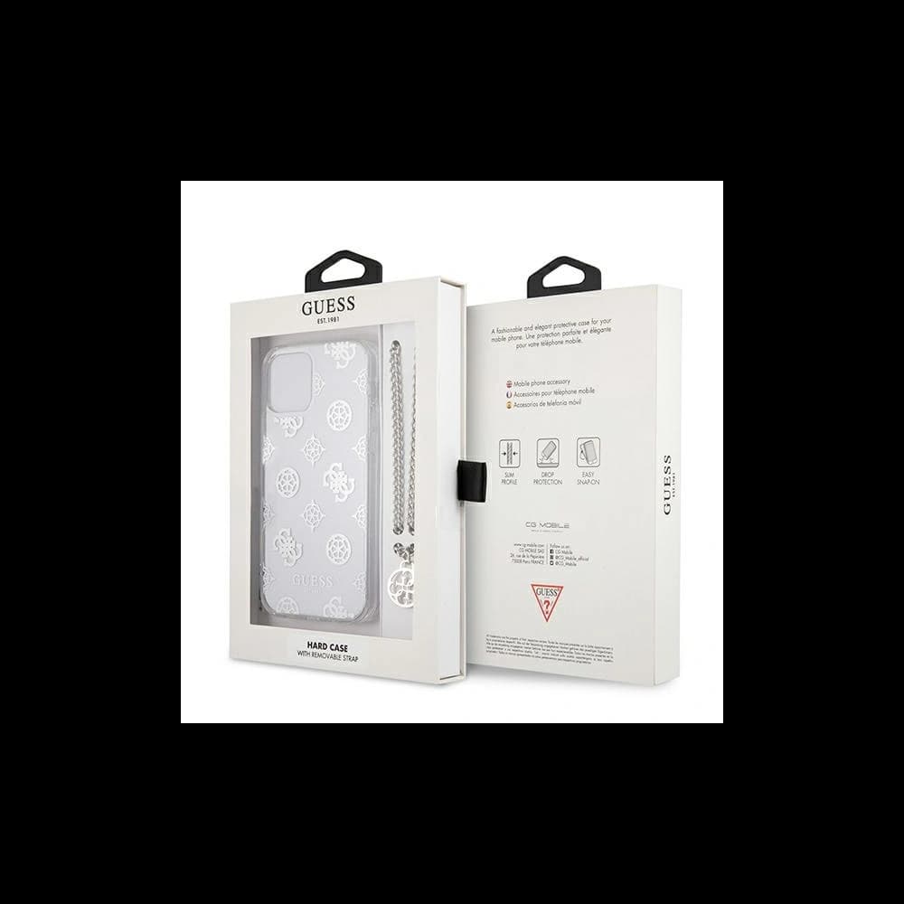 Guess Apple Tasche GUHCP12LKSPESI iPhone 12 Pro Max silber/silberne Hartschale Peony Chain Collection - 8