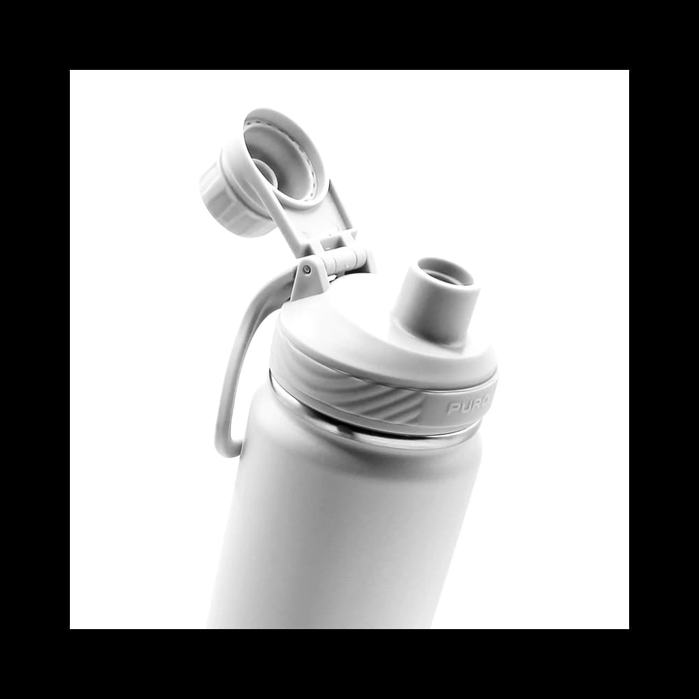 PURO Outdoor-Edelstahl-Thermoflasche 500 ml (Hellgrau) - 3