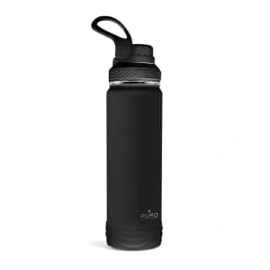 PURO Outdoor-Edelstahl-Thermoflasche 750 ml (Schwarz)