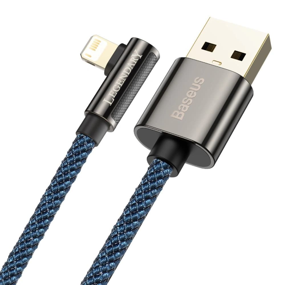 Cable USB to Lightning Baseus Legend Series, 2.4A, 1m (blue) - 3