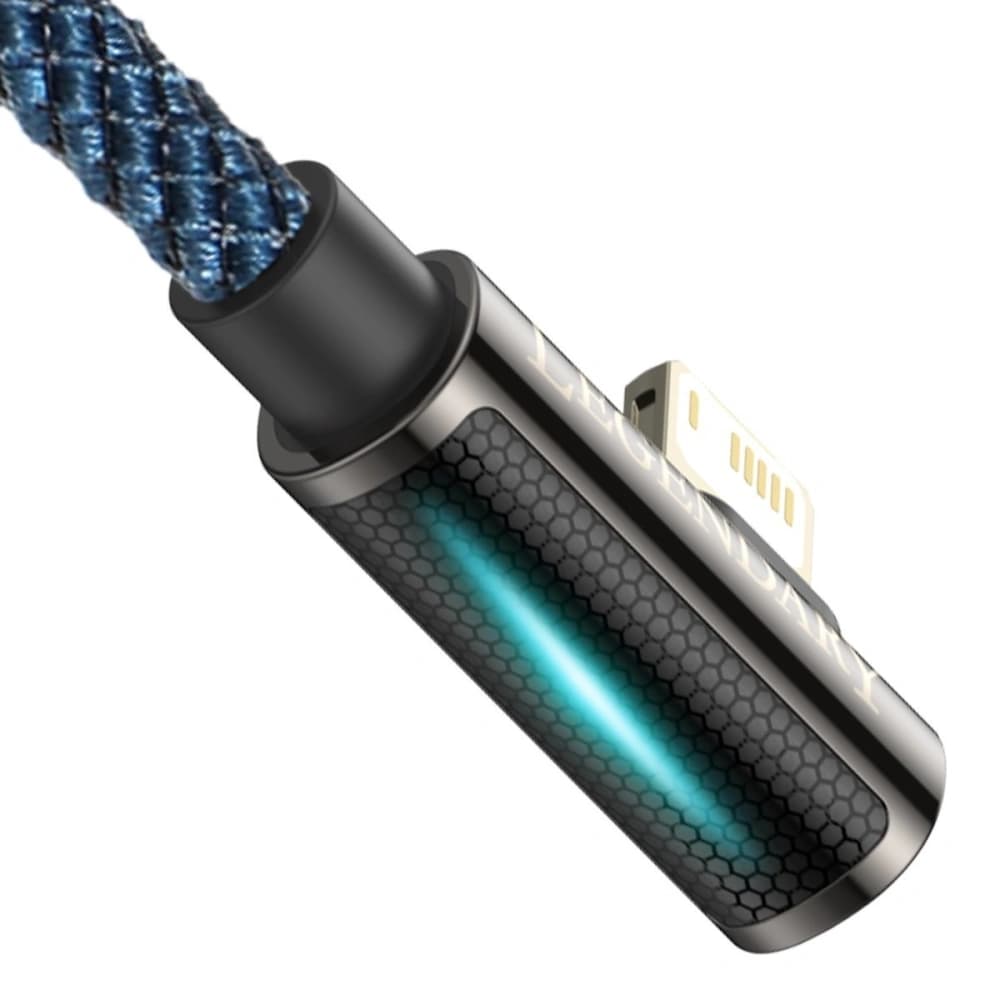 Cable USB to Lightning Baseus Legend Series, 2.4A, 1m (blue) - 4