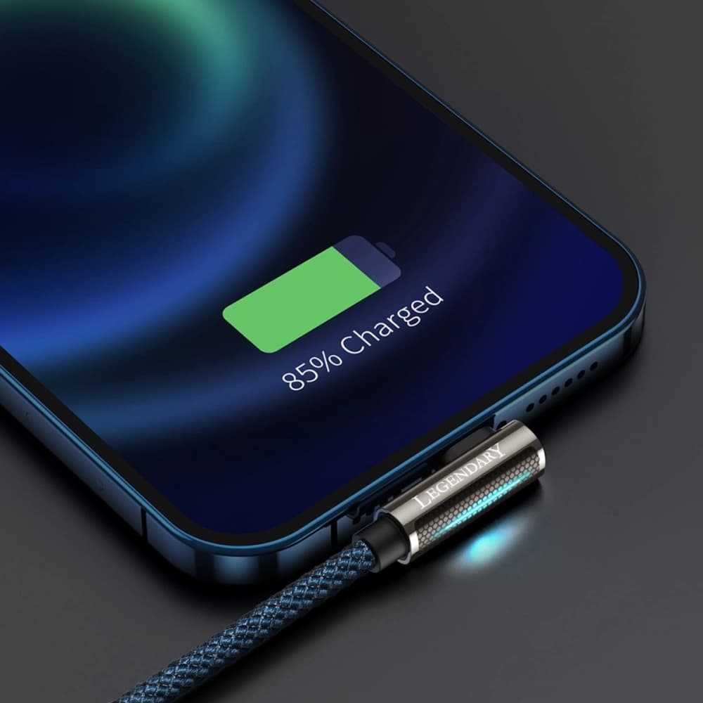 Cable USB to Lightning Baseus Legend Series, 2.4A, 1m (blue) - 9