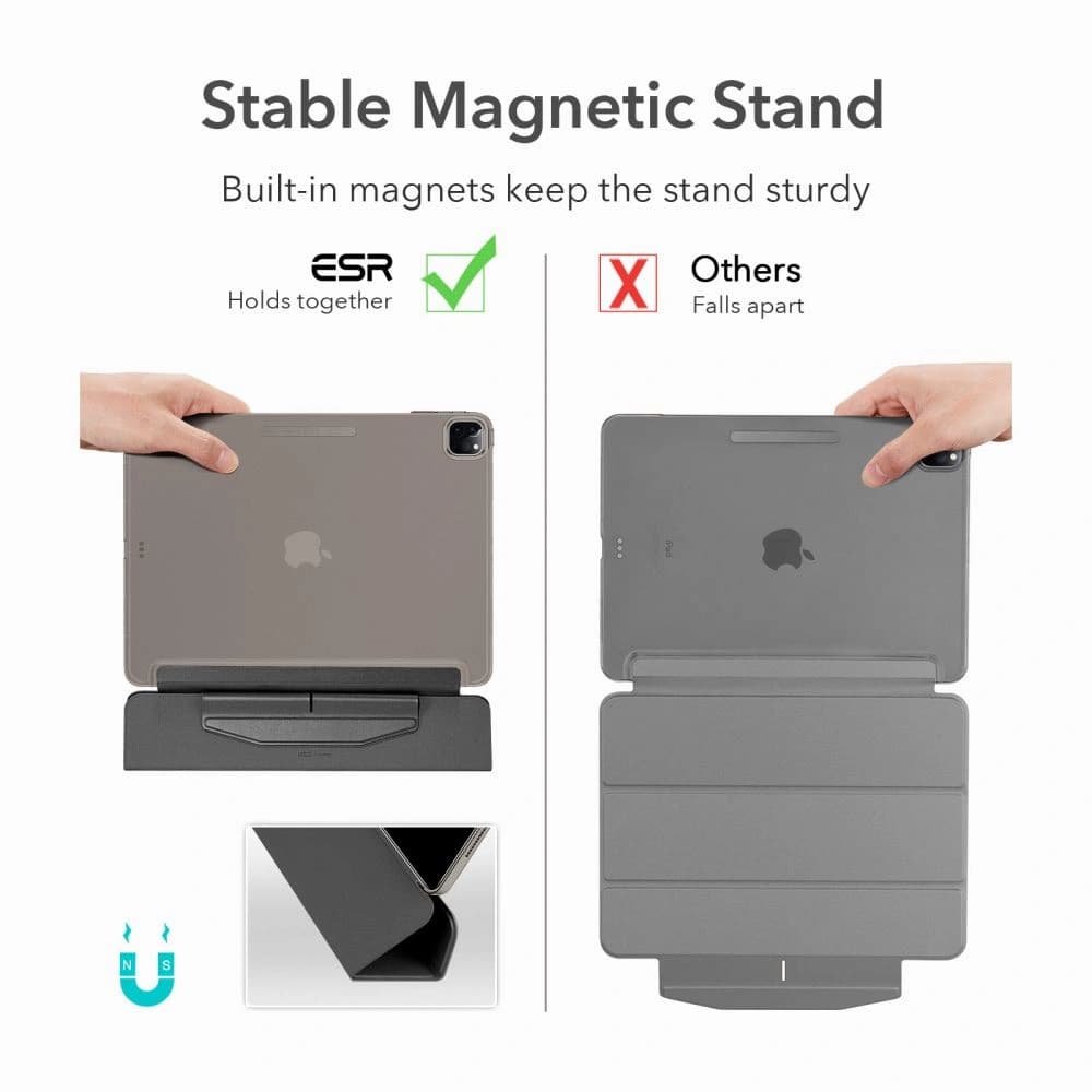 ESR Ascend Trifold & Tempered Glass Apple iPad Pro 11 2021 Black - 6