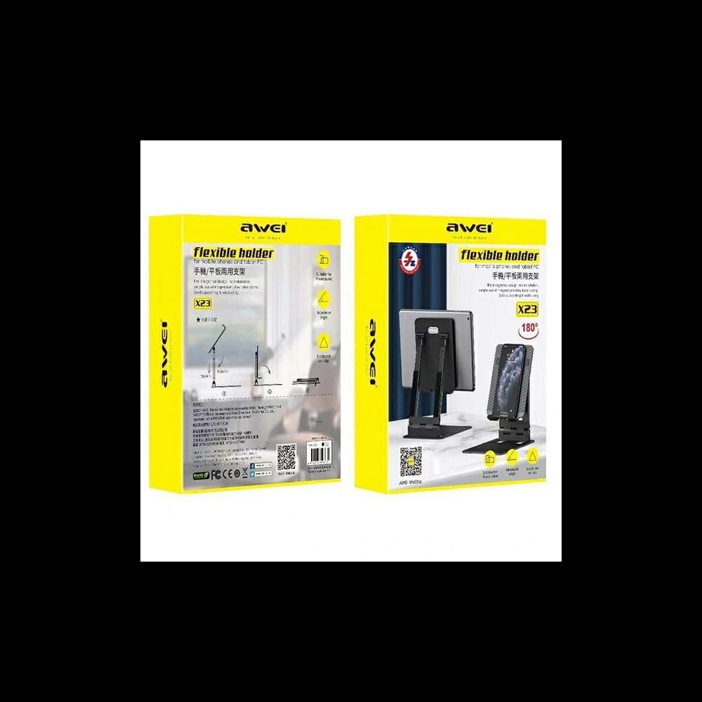 AWEI Tischhalterung X23 schwarz/schwarz - 8