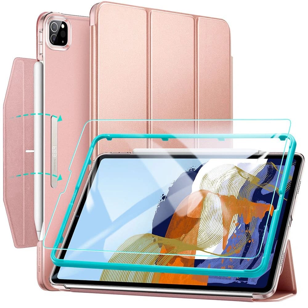 ESR Ascend Trifold & Tempered Glass Apple iPad Pro 11 2021 (3. generacji) Rose Gold - 1