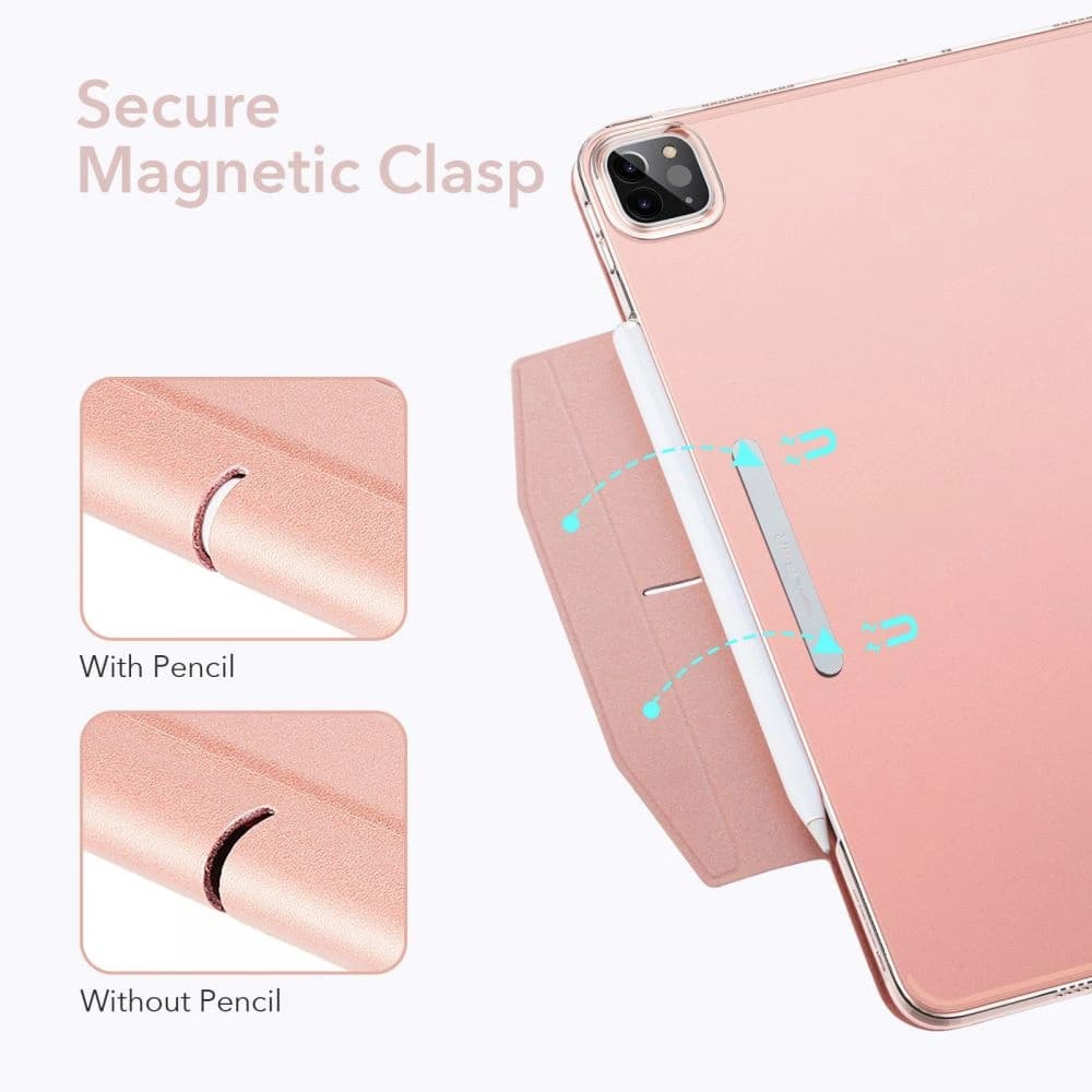 ESR Ascend Trifold & Tempered Glass Apple iPad Pro 11 2021 (3. generacji) Rose Gold - 2