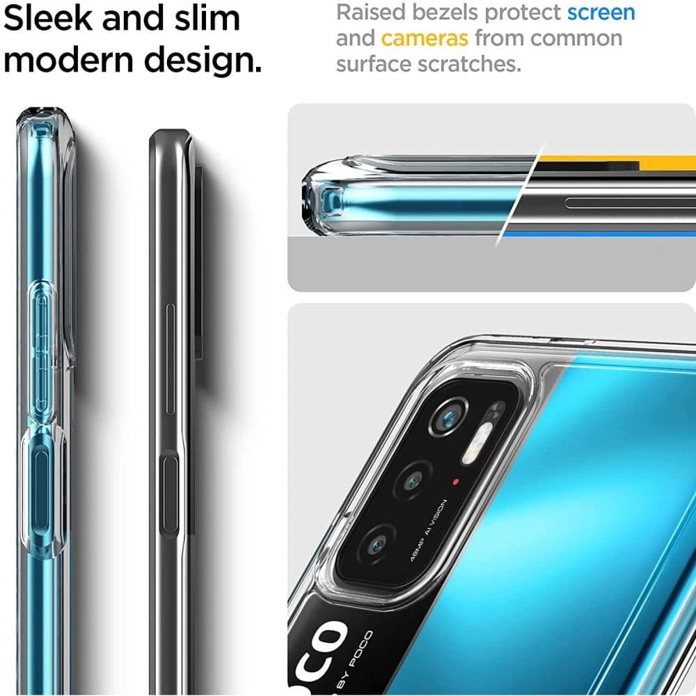 Case Spigen Ultra Hybrid Pocophone M3 Pro 5G/Redmi Note 10 5G Crystal Clear - 7