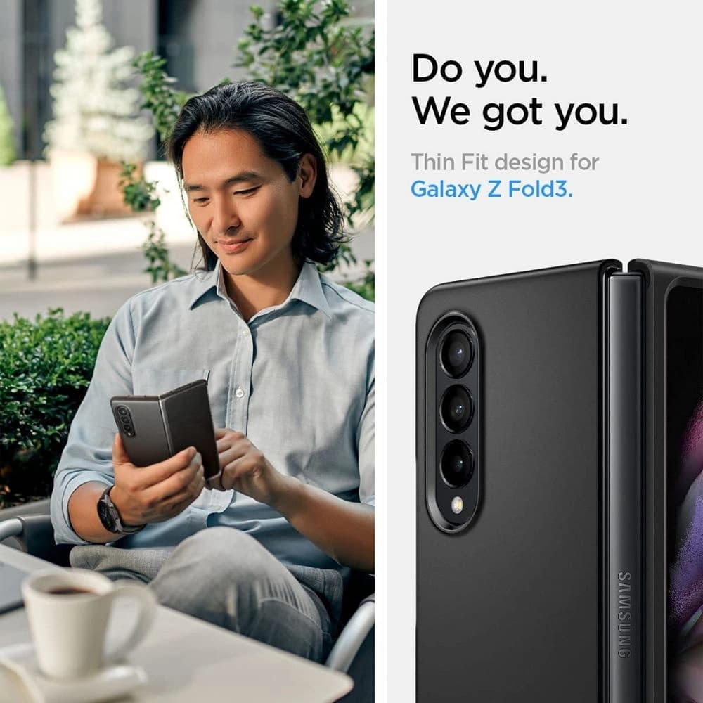 Spigen Thin Fit Samsung Galaxy Z Fold 3 Black - 22