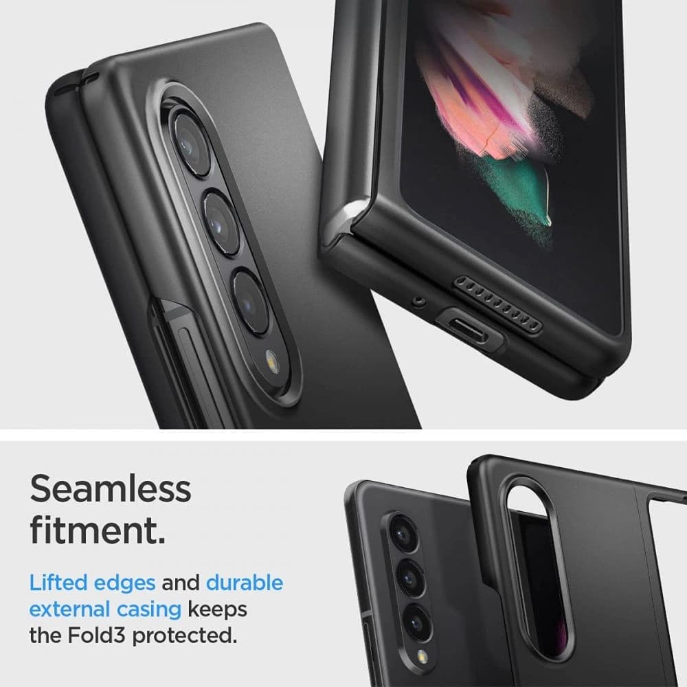 Case Spigen Airskin Samsung Galaxy Z Fold 3 Schwarz - 16