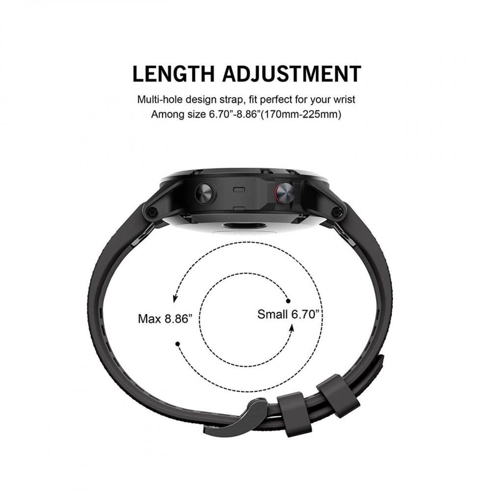 Tech-Protect Smooth Garmin Fenix 3/3 HR/5X/5X Plus/6X/6X Pro/7X Black - 7