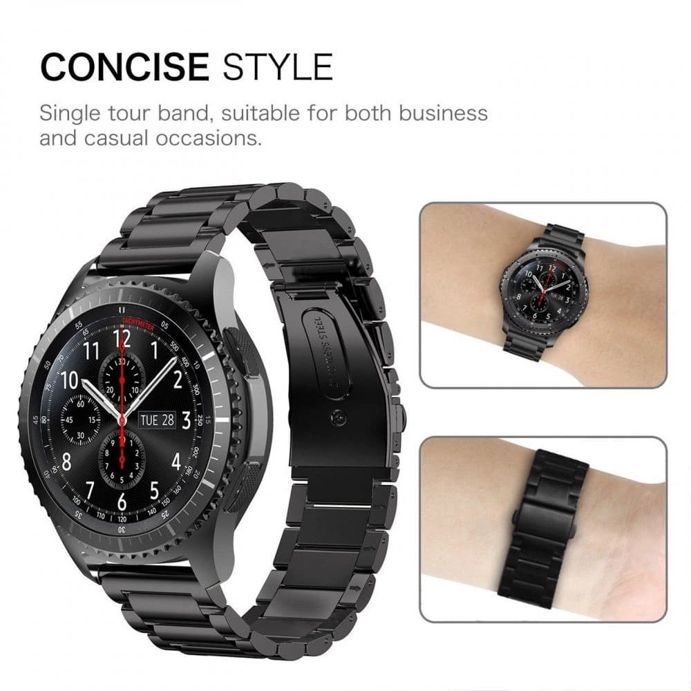 Tech-Protect Stainless Samsung Gear S3 Black - 2