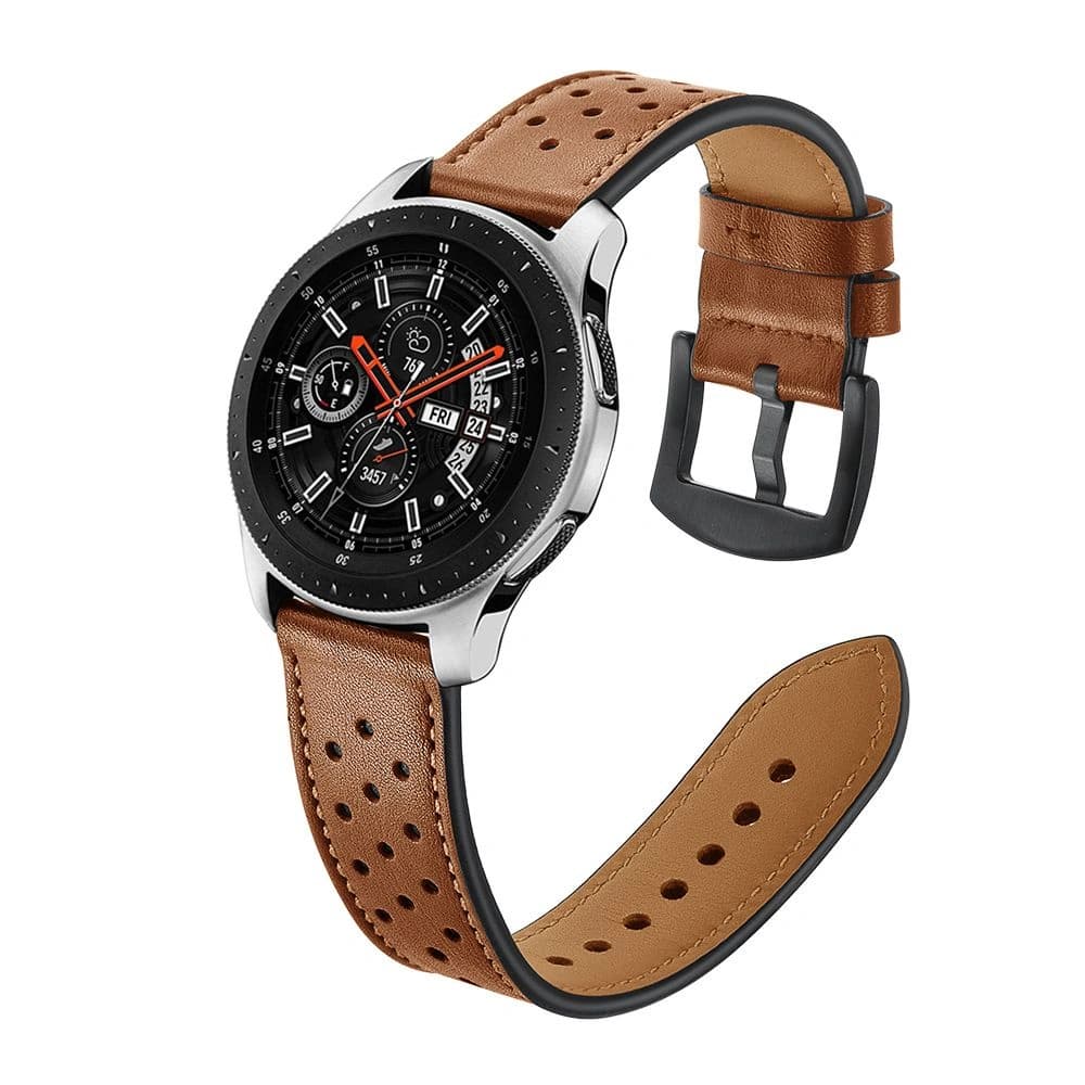 Tech-Protect Leder Samsung Galaxy Watch 46mm Braun - 3