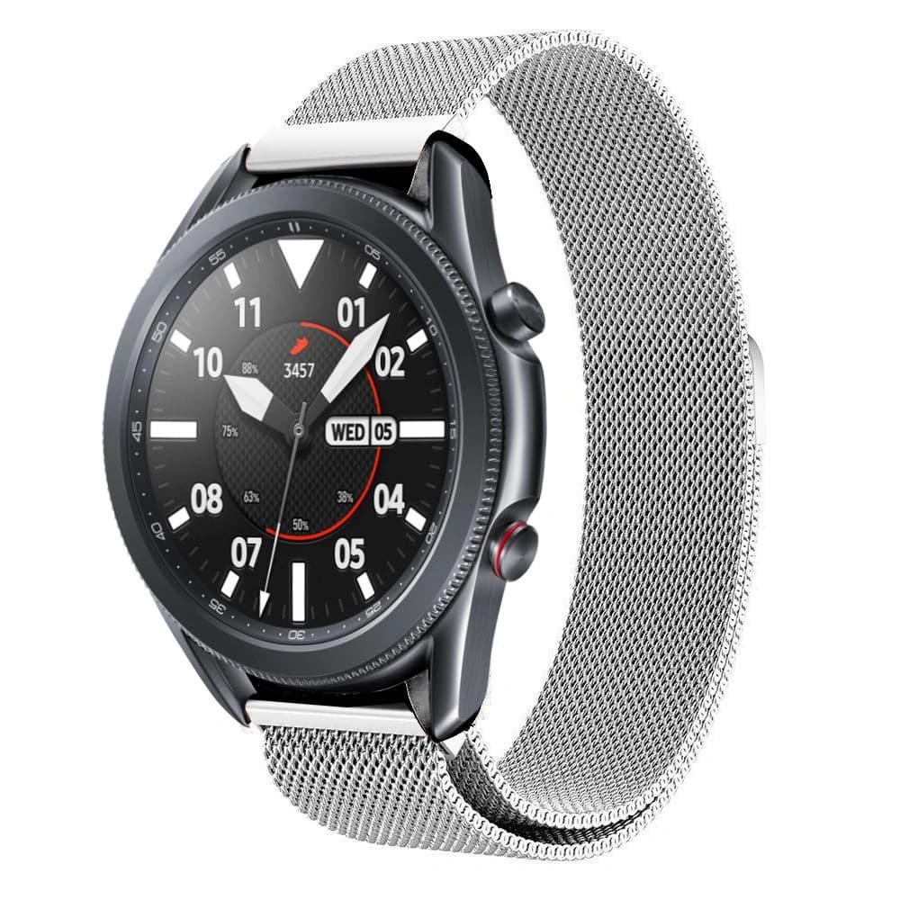 Tech-Protect Milaneseband Samsung Galaxy Watch 3 45mm Silver - 1