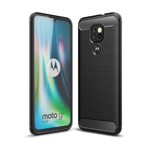 Case Tech-Protect TPUCarbon Motorola Moto G9 Play/E7 Plus Schwarz