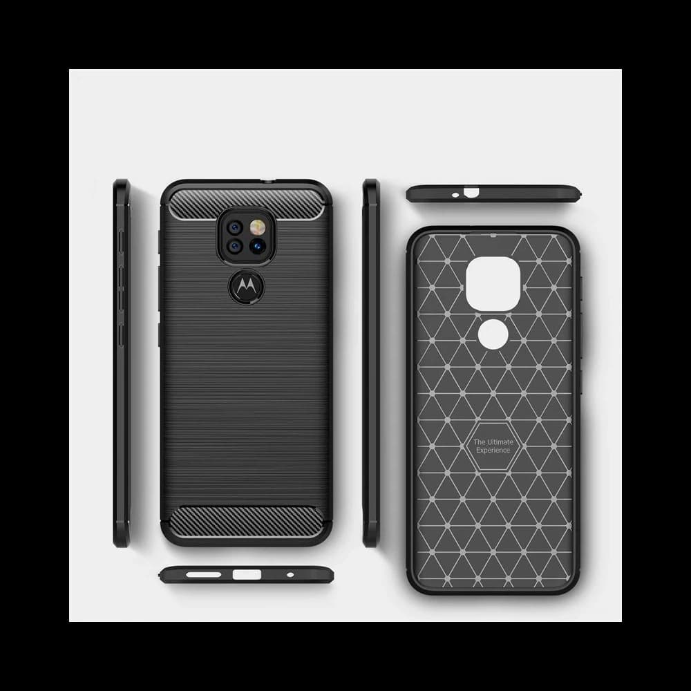 Case Tech-Protect TPUCarbon Motorola Moto G9 Play/E7 Plus Schwarz - 4