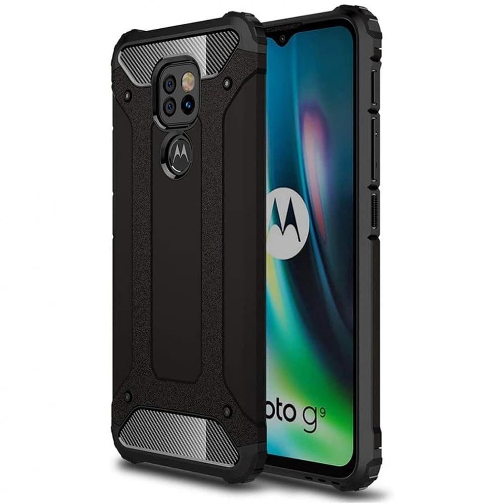Case Tech-Protect Xarmor Motorola Moto G9 Play/E7 Plus Schwarz - 1