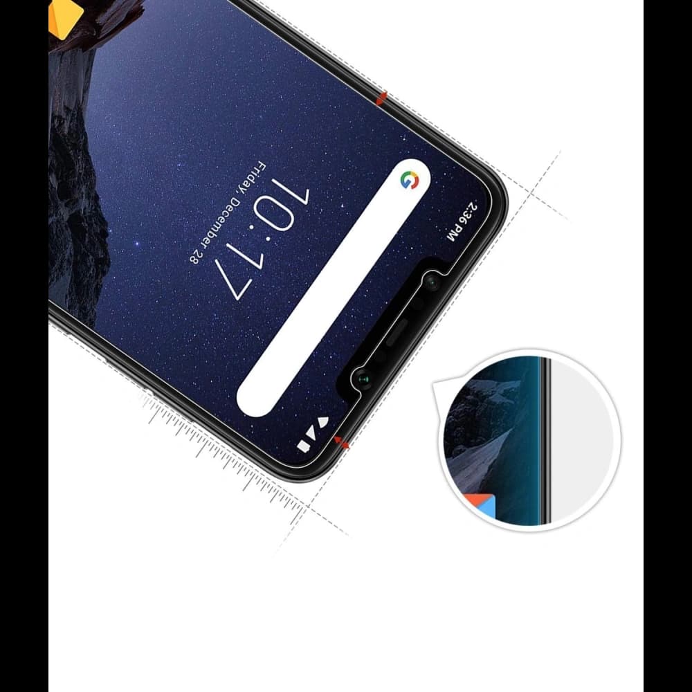 Hartglas-Set Ringke ID Glass Pocophone F1 0.33mm 3er Pack - 6