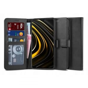 Case Tech-Protect Wallet 2 POCO M3 Schwarz