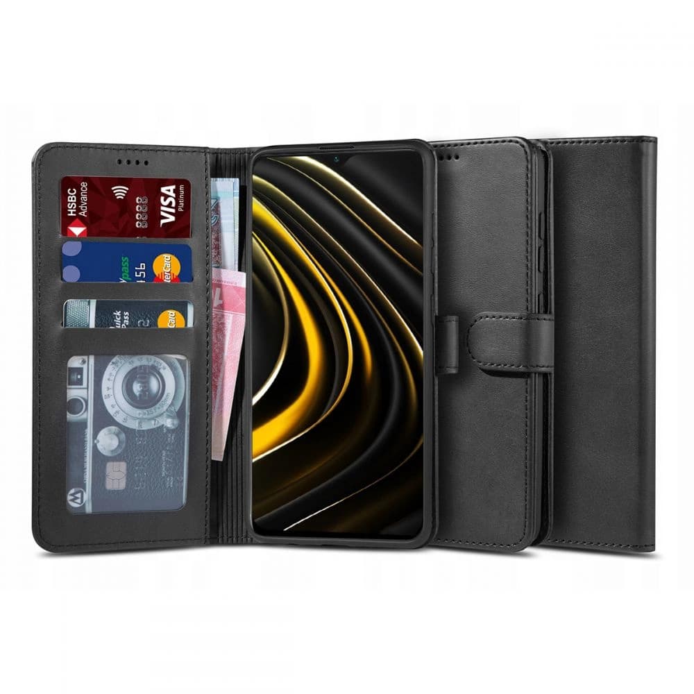 Case Tech-Protect Wallet 2 POCO M3 Schwarz - 1