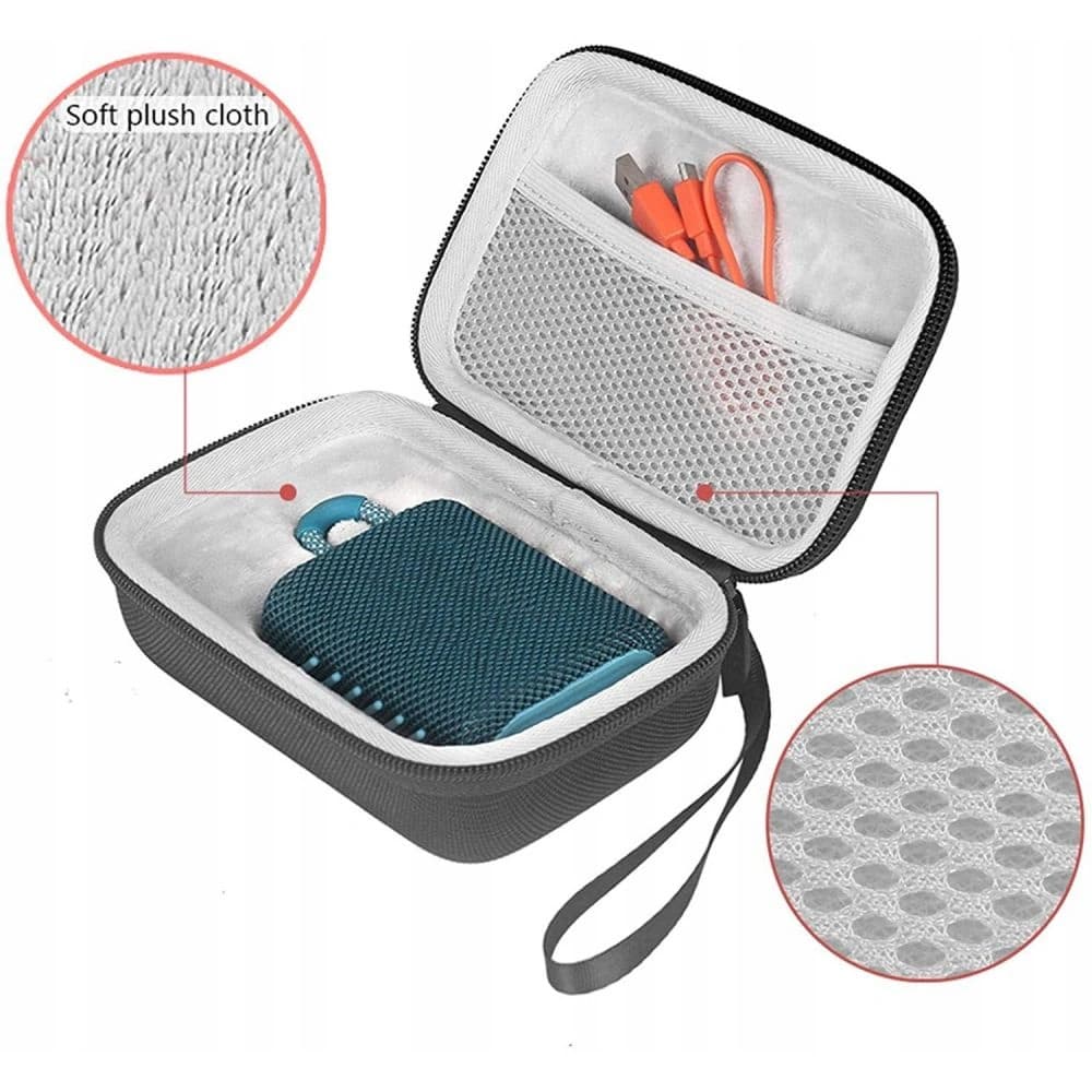 Case Tech-Protect Hardpouch JBL Go 3 Schwarz - 3