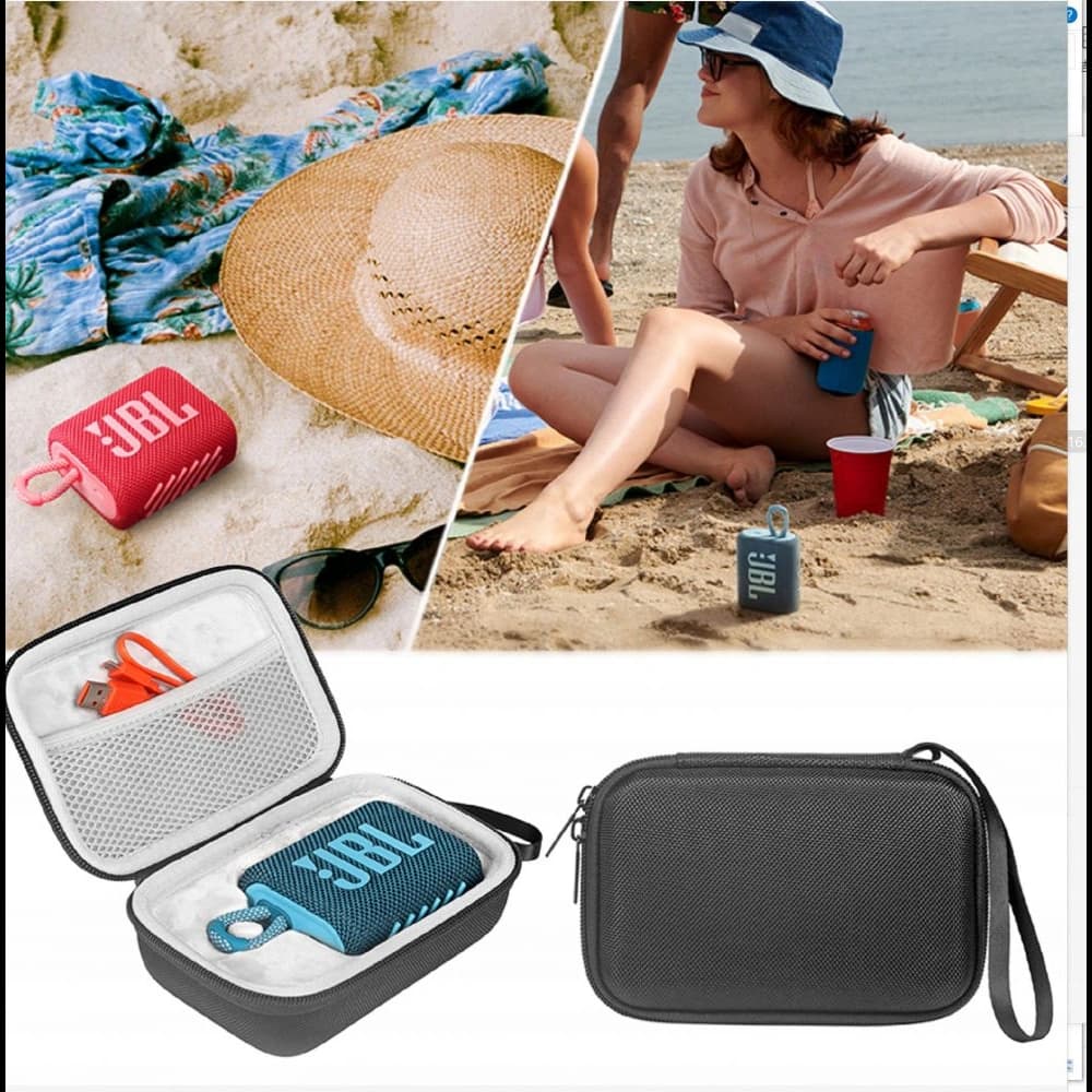 Case Tech-Protect Hardpouch JBL Go 3 Schwarz - 5