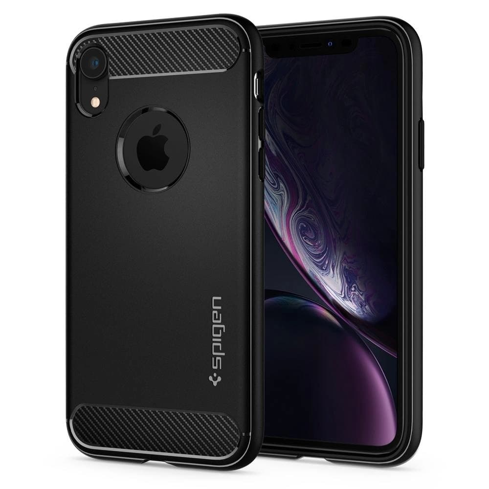 Case Spigen Rugged Armor iPhone XR 6.1 Schwarz - 1